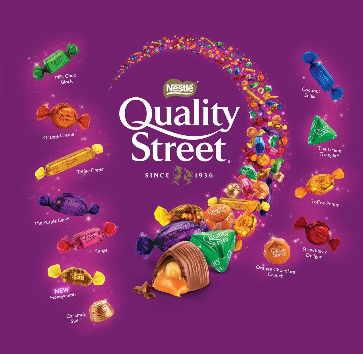 Direct Supplier Quality Street Chocolates and Toffees in Tin / Jar Bulk Quantity Available At Cheap Price