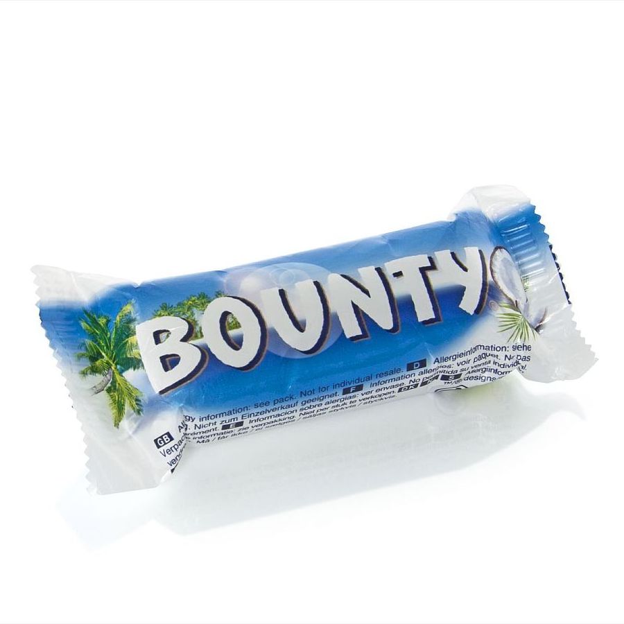 Bounty Coconut Milk Chocolate Bars Bulk Box  24 Bars of 57g