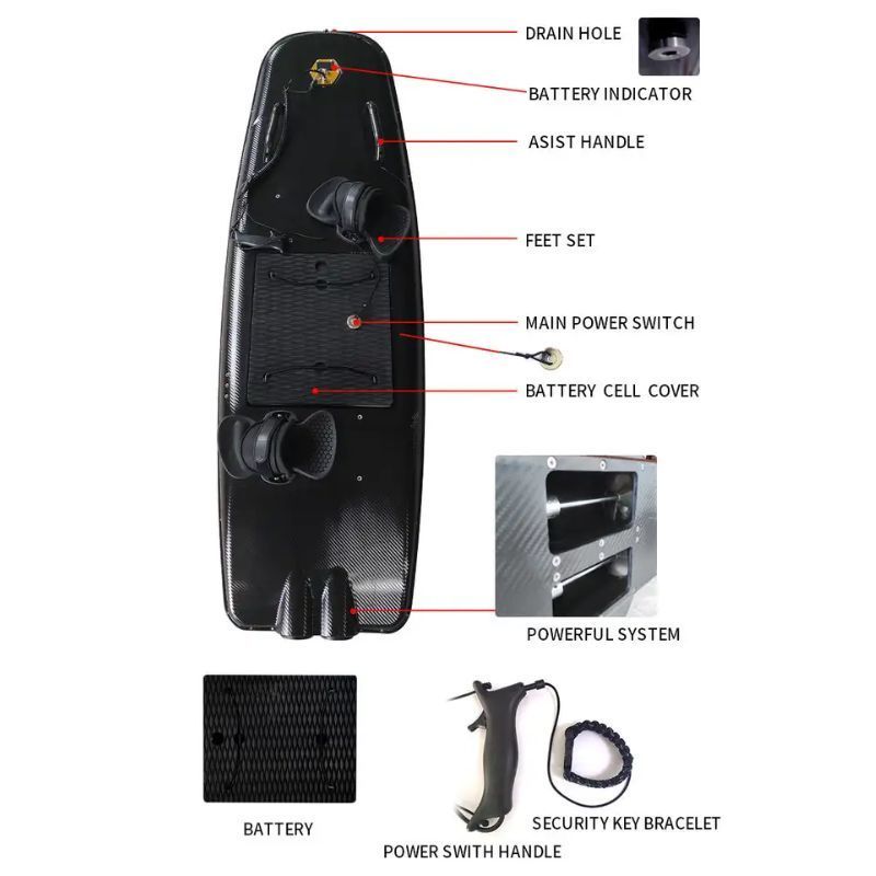 BIG SALE 2023 HOT Model Factory Wholesale Electric Jet Lithium Battery Powered Sup Jet Surfboard for Surfing