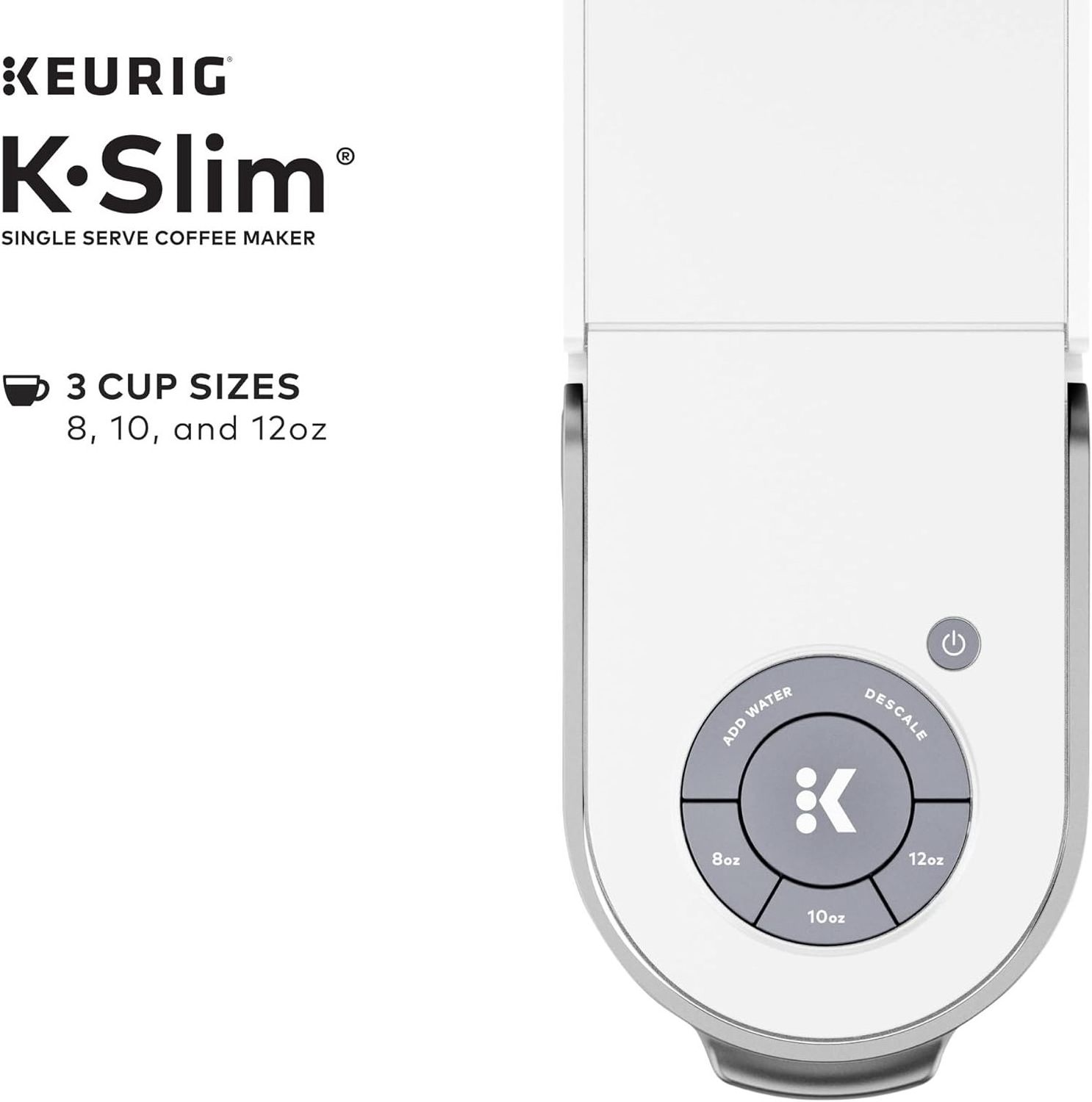 NEW DEAL  Single Serve K-Cup Pod Coffee Maker, Multistream Technology, White