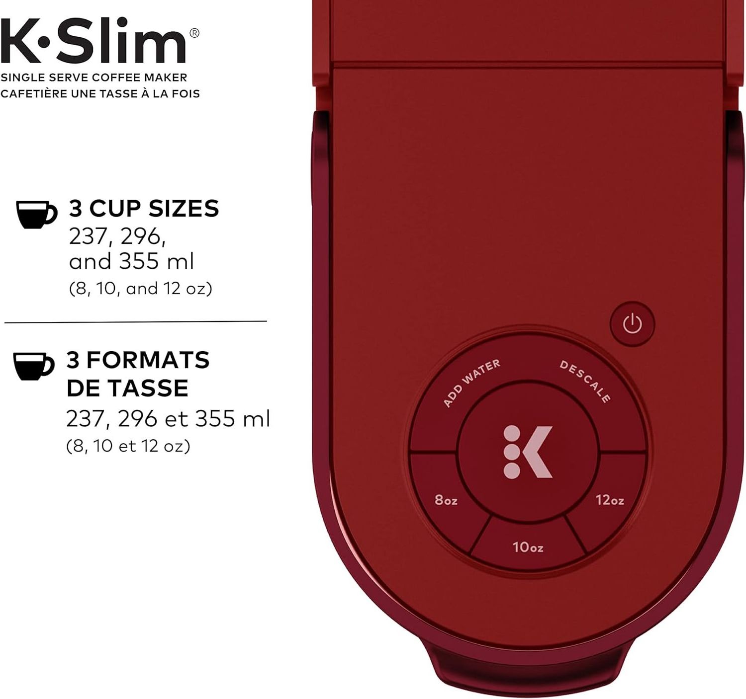 NEW PRODUCT Keurig K- Slim Single Serve K-Cup Pod Coffee Maker, Multistream Technology, Scarlet Red