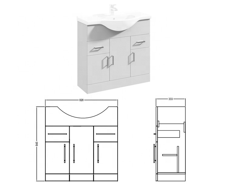 Modern minimalism classic bathroom furniture cabinet vanity washbasin vanity sink cabinet