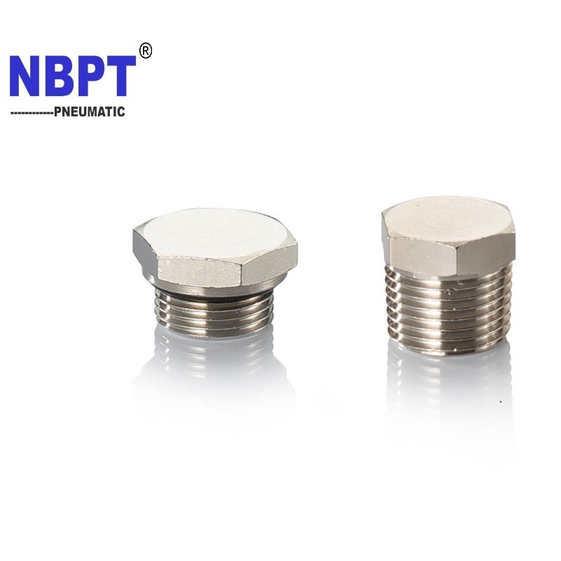 Hex head Brass npt bspt bspp Threaded Pipe Plug