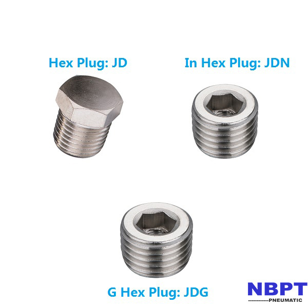 Hex head Brass npt bspt bspp Threaded Pipe Plug