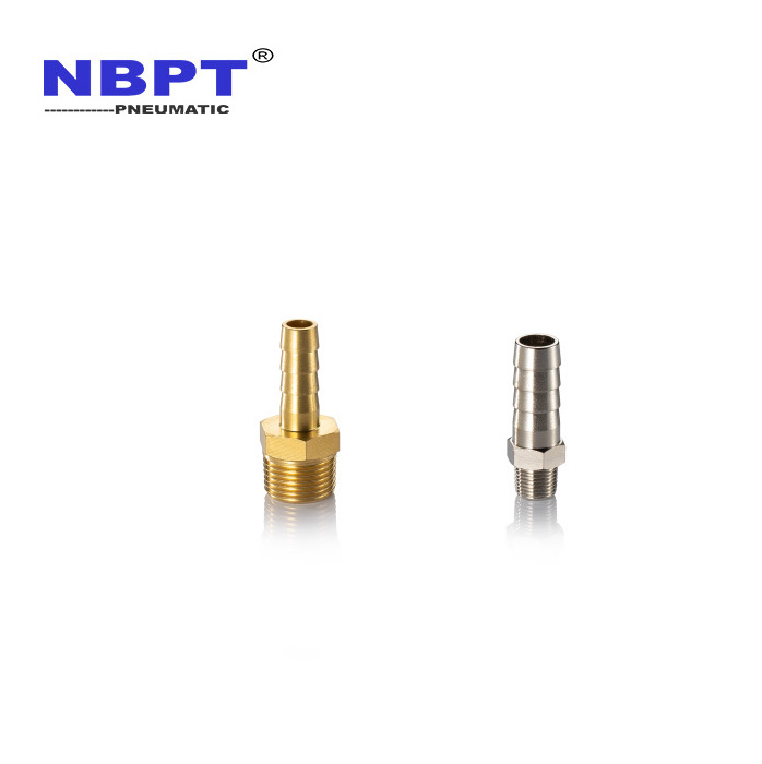 Female Male Threaded Brass Nipple Pneumatic Pipe Fitting Reducing Reducer Adapter Barbed Air Hose Tube Fittings Reducer Adapter