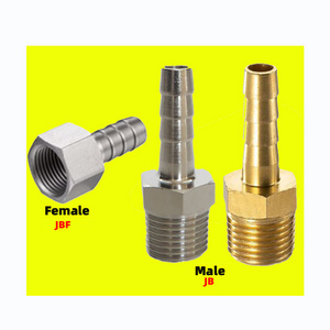 Female Male Threaded Brass Nipple Pneumatic Pipe Fitting Reducing Reducer Adapter Barbed Air Hose Tube Fittings Reducer Adapter