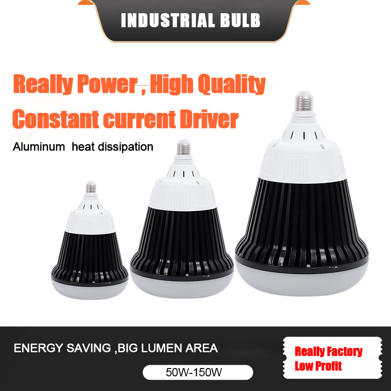 Low price Led Fin bulb High brightness real power 100w E27 B22 E40 led light bulb for warehouse factory