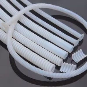 Flexible Ptfe Corrugated Electrical Conduit Pipes corrugated tube stainless pfa hose  PTFE Tubing with cuffs