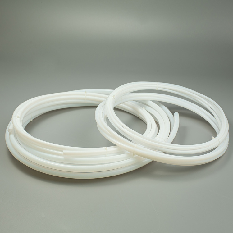 Te flon Tube For Coffee Machine Food Safety 2*4mm 2.5*4mm High Temperature Clear White Smooth Ptfe Tubing