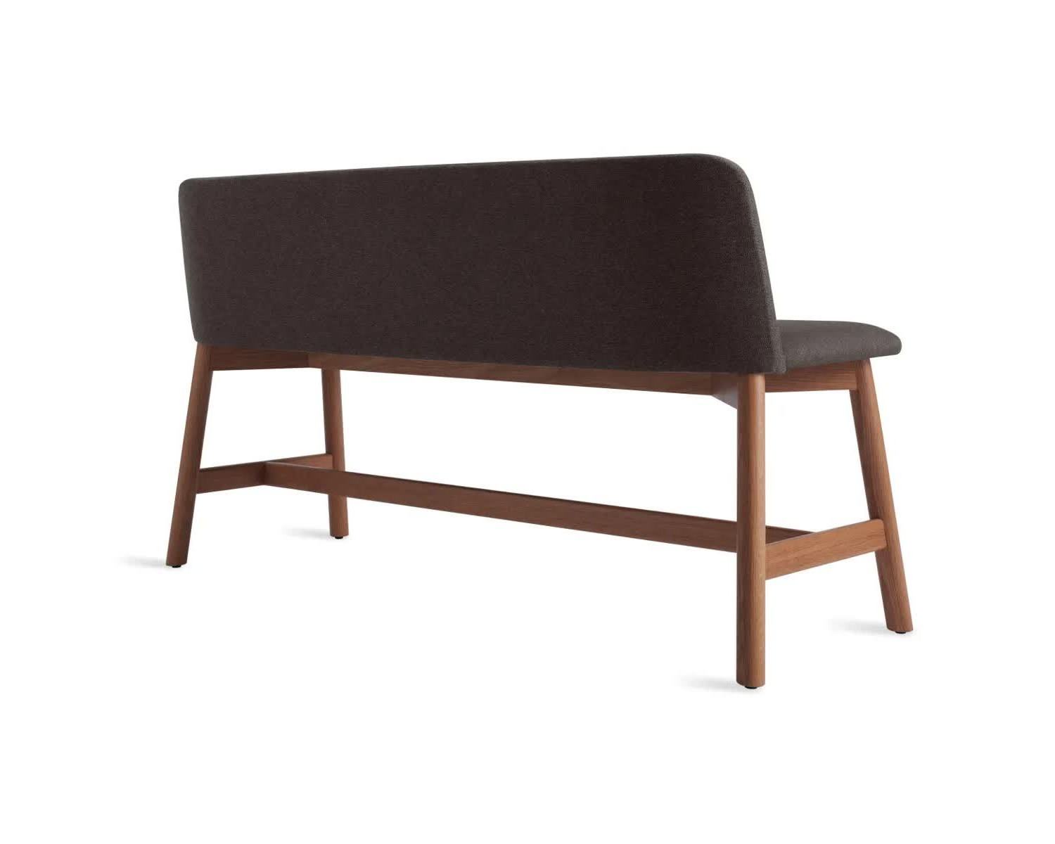 xrovie bench made of solid teak wood with upholstery seat for indoor and outdoor