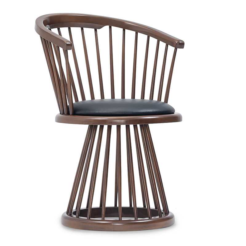 Cage Dining garden chair with Solid Wood material for indoor outdoor dinind use