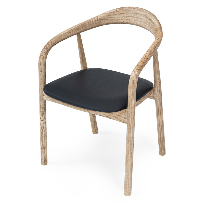 mindi wood dining chair solid wooden chair with soft cushion seat for dining or event chair