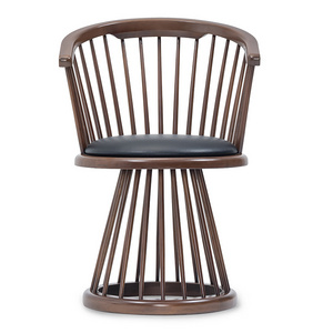 Cage Dining garden chair with Solid Wood material for indoor outdoor dinind use