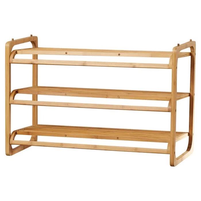 mleoopy shoe rack made of solid teak wood for indoor and outdoor