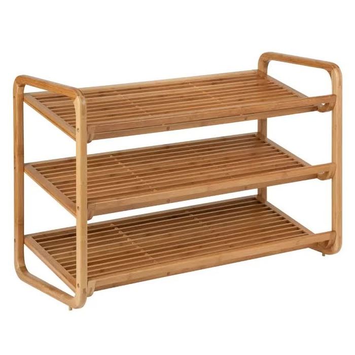 mleoopy shoe rack made of solid teak wood for indoor and outdoor