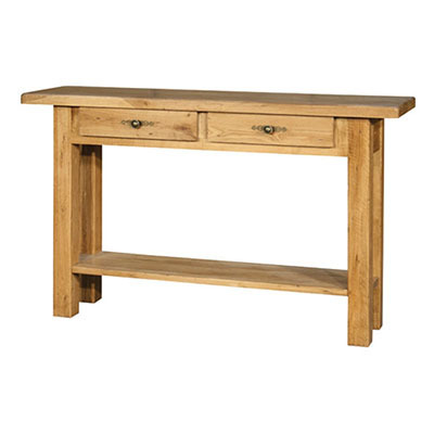 Darren Console table made of solid teak wood with rustic for indoor