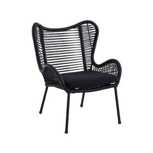 Mariposa butterfly lounge chair made of high quality material with black rattan wicker for indoor outdoor use