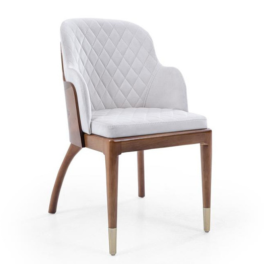 Sahrani Upholstered wooden arm Chair with high quality Solid Wood material for dining use