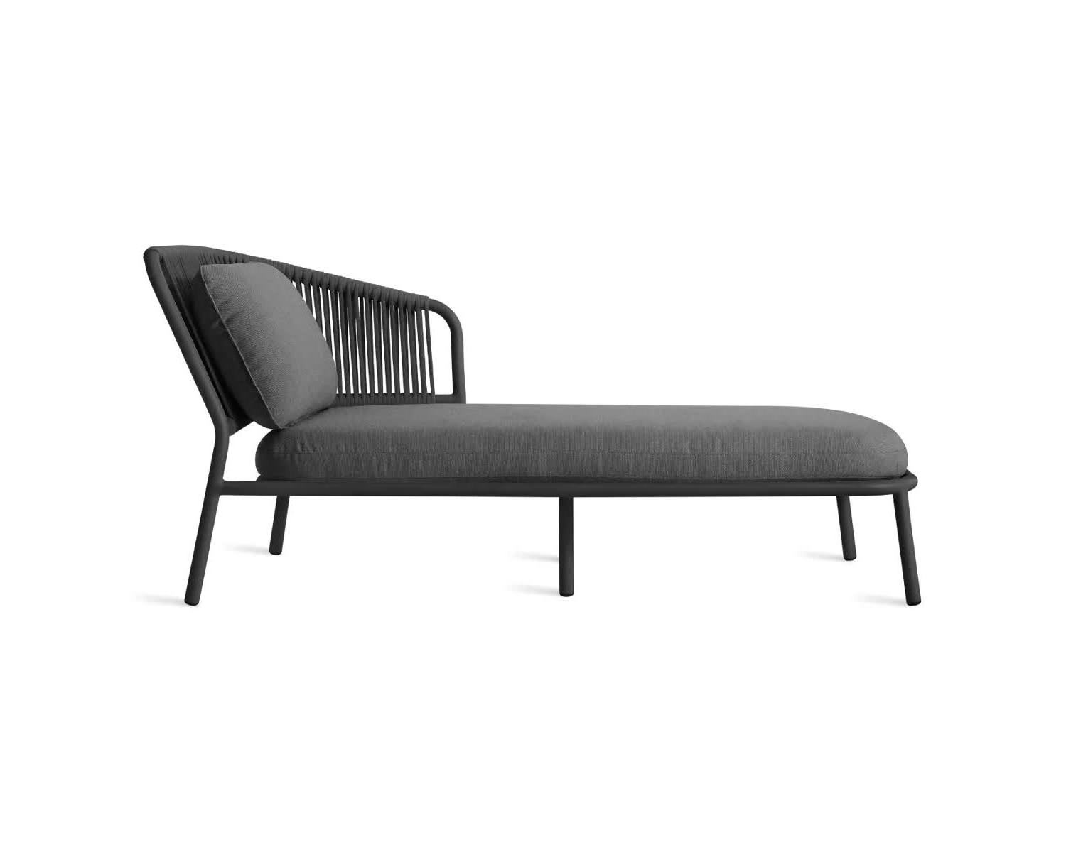 zlally chaise lounge made of aluminum frame with rattan wicker and cushions for indoor and outdoor