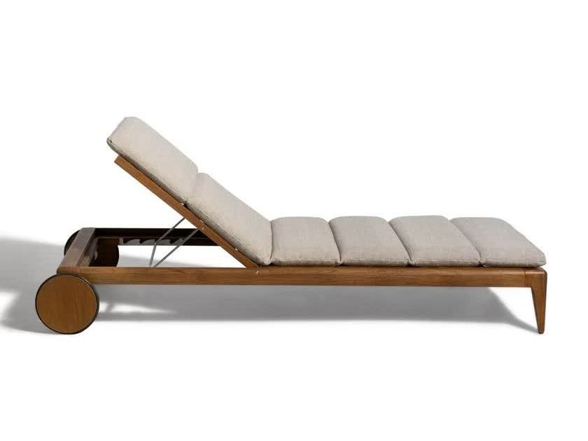 jloze sunbed made of solid teak wood with sunproof cushions for indoor and outdoor