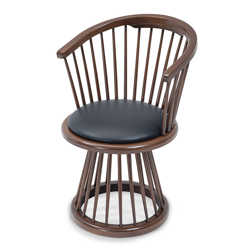 Cage Dining garden chair with Solid Wood material for indoor outdoor dinind use