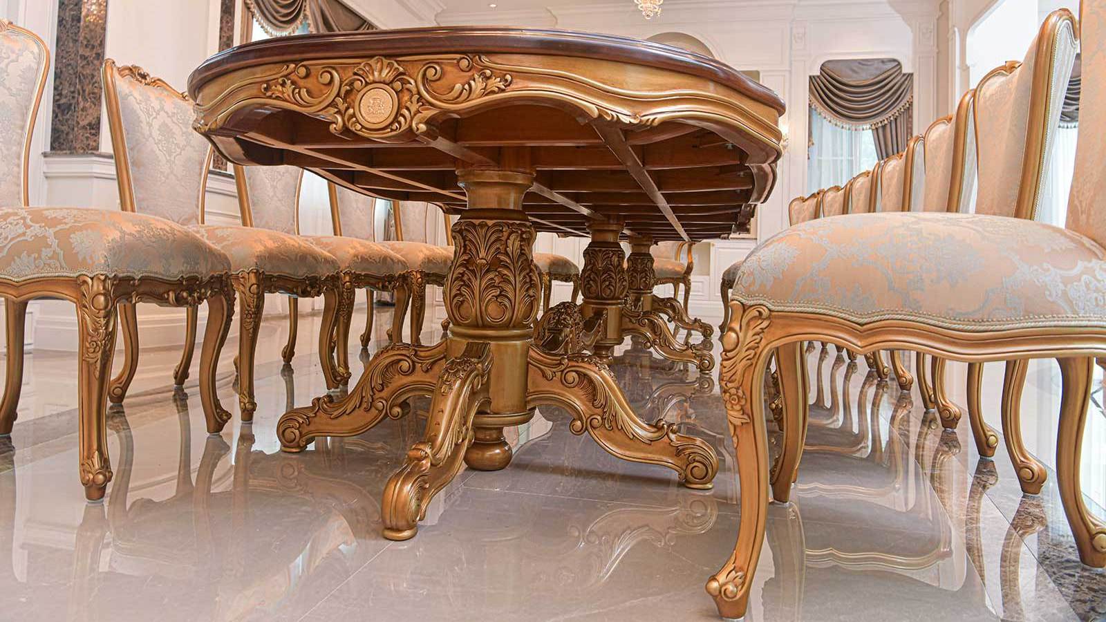 Princess Dining Table is a perfect blend of sophistication and timeless charm. This exquisite piece is meticulously