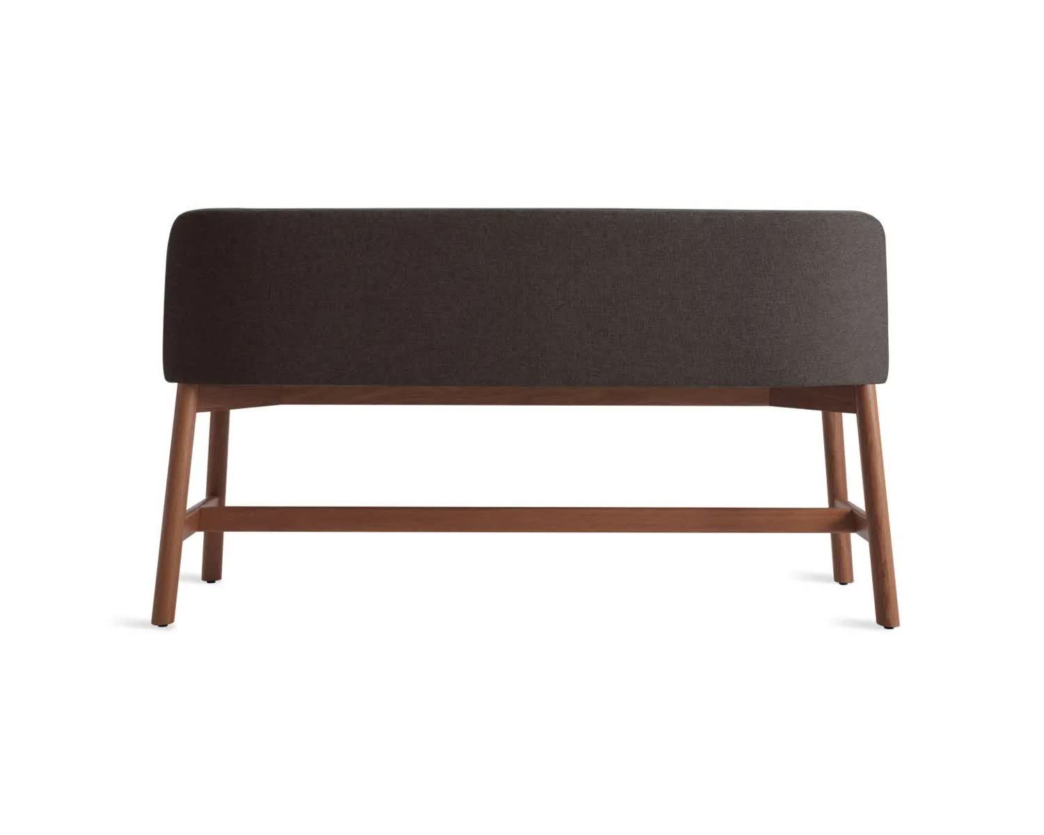 xrovie bench made of solid teak wood with upholstery seat for indoor and outdoor