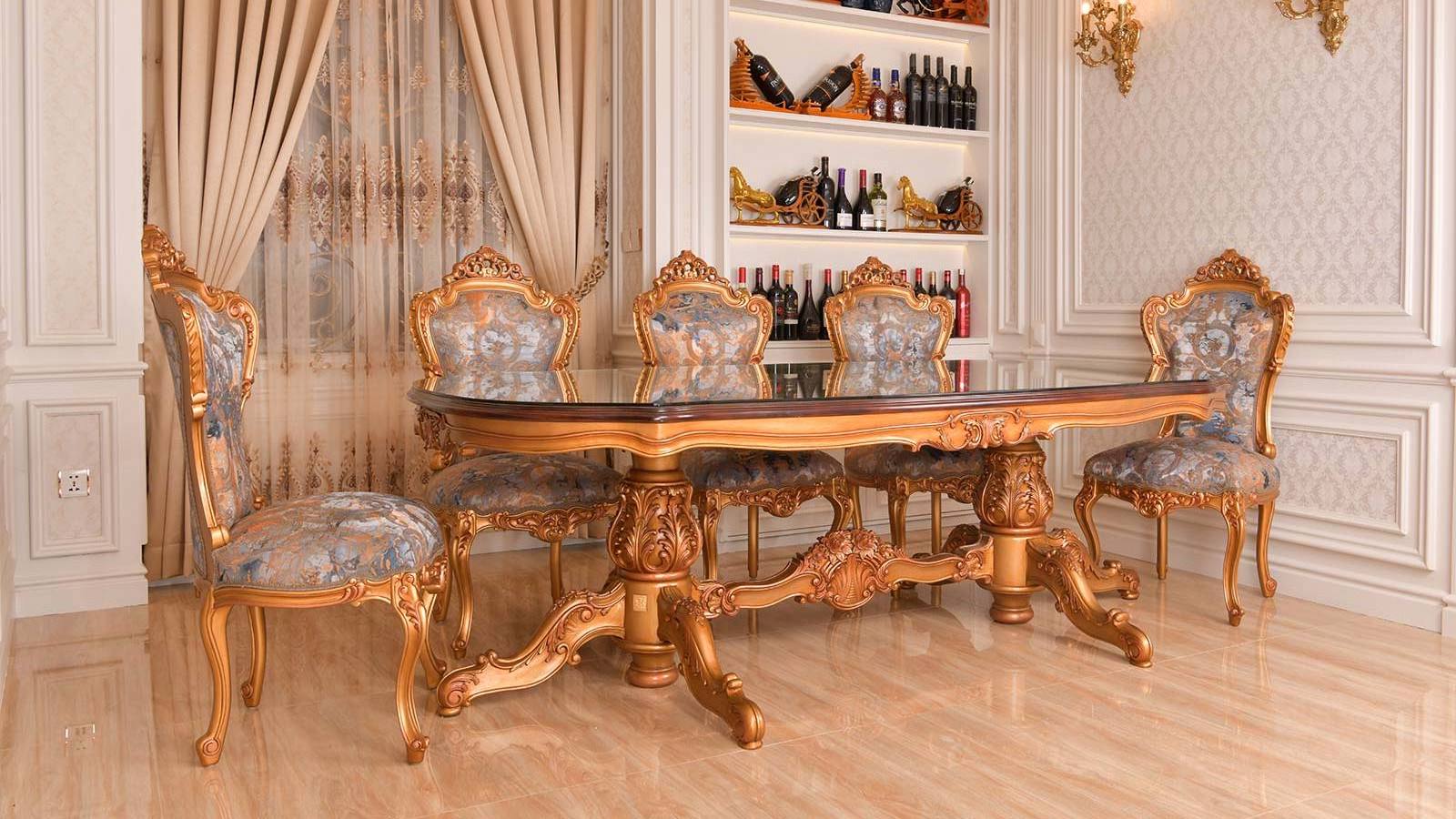 Princess Dining Table is a perfect blend of sophistication and timeless charm. This exquisite piece is meticulously