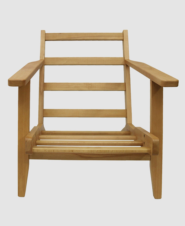 lopy lounge chair made of solid teak wood frame with sunproof cushion for indoor dan outdoor