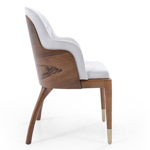 Sahrani Upholstered wooden arm Chair with high quality Solid Wood material for dining use