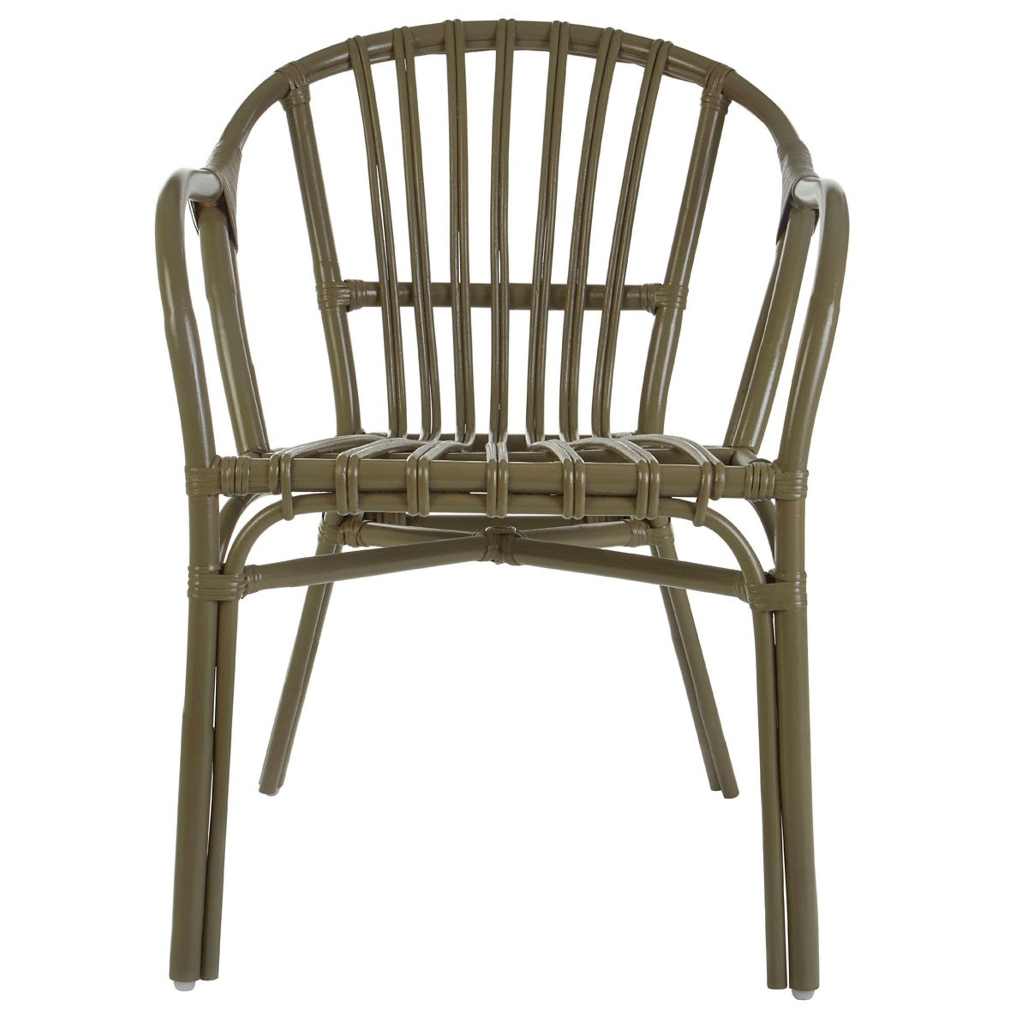 Dayana simple lounge chair made from natural rattan frame with gray finish for indoor and outdoor.