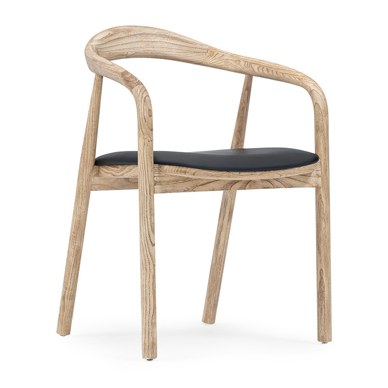 mindi wood dining chair solid wooden chair with soft cushion seat for dining or event chair