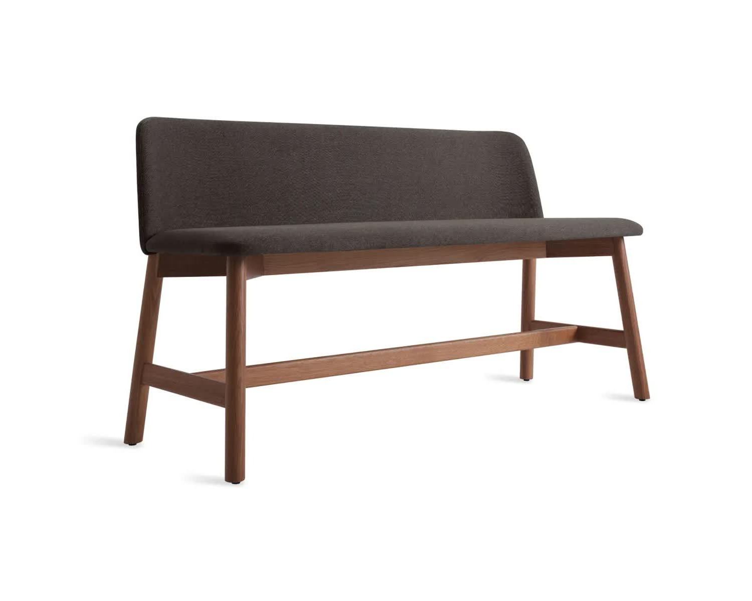 xrovie bench made of solid teak wood with upholstery seat for indoor and outdoor