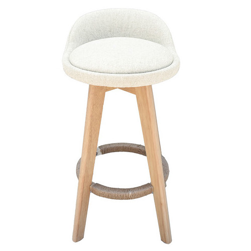 kliyer bar stools made of solid teak wood with upholstery seats for indoor and outdoor