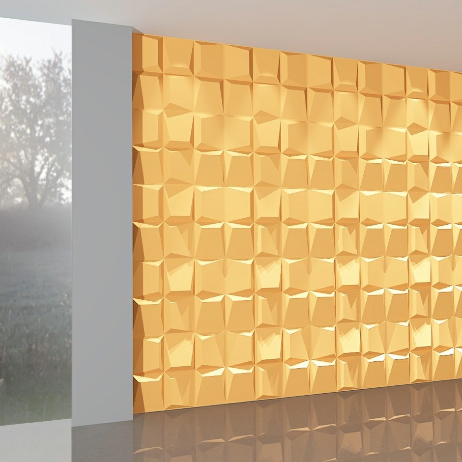 House Decoration Green material decorative 3d wall panel mold 3d wall covering panel