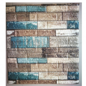 3d foam wallpaper peel and sticker wallpaper self-adhesive stone 3d pe brick foam