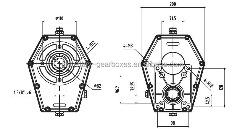 Brand new Agricultural 540 Pto Gearbox Tractor Parts made in China