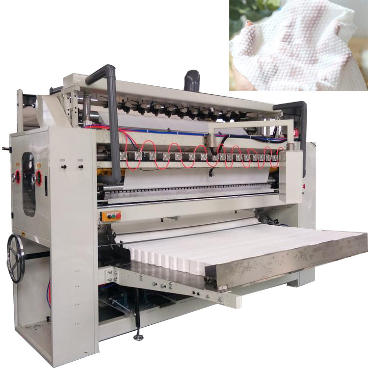 Hot Sale Non woven Disposable 100% Cotton Wet-Wipes Face Towel Making Folding Machine Price