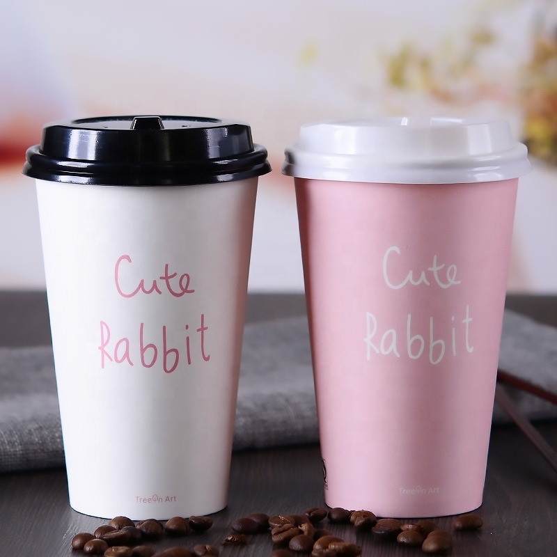 100% Biodegradable Factory Price Disposable Paper Cups 8oz Customized Print Double Wall Black Paper Coffee Cup For Hot Drink