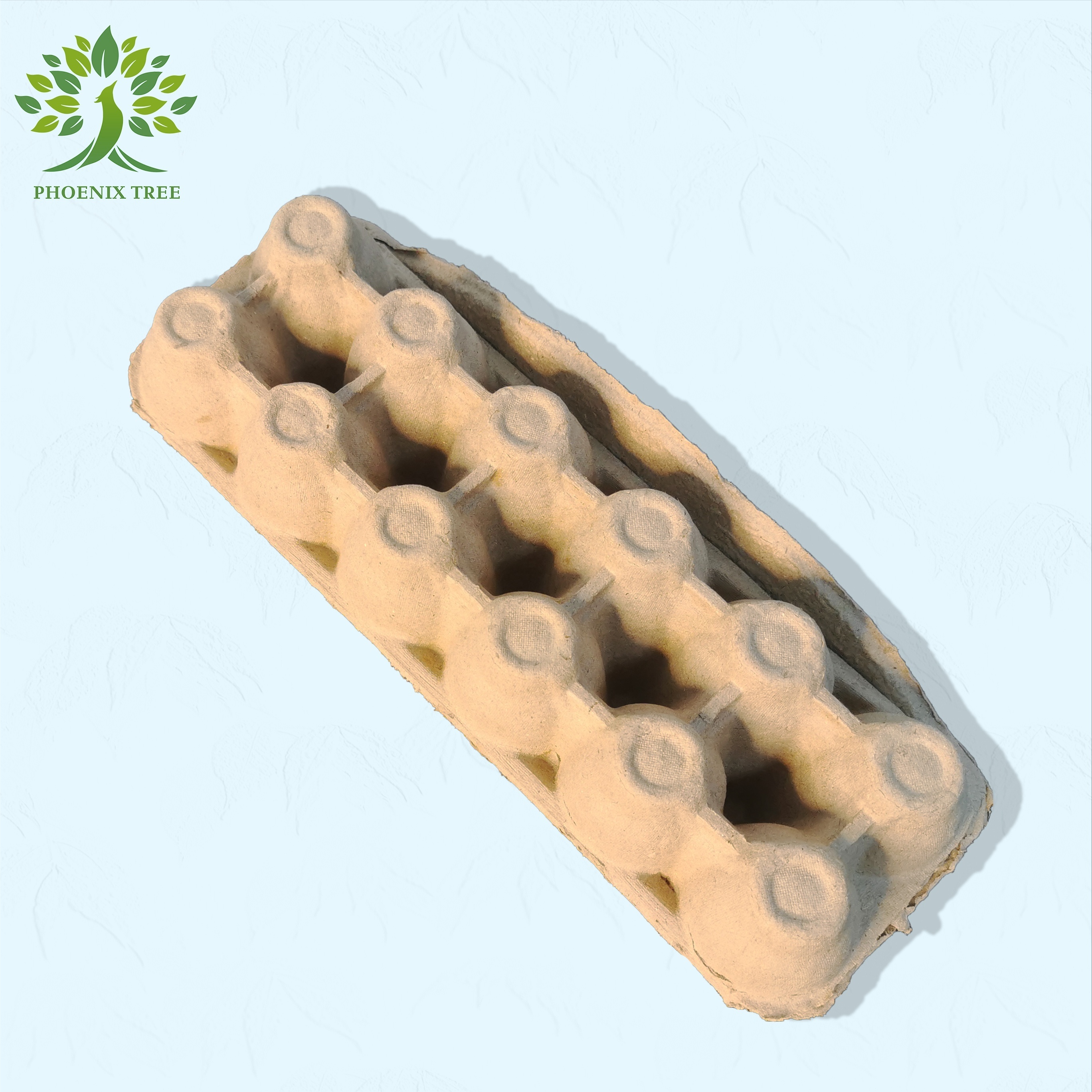 PTPACK Hot Sale 12 Pulp Egg Tray Pulp Egg Tray Mold Chicken Egg Carton