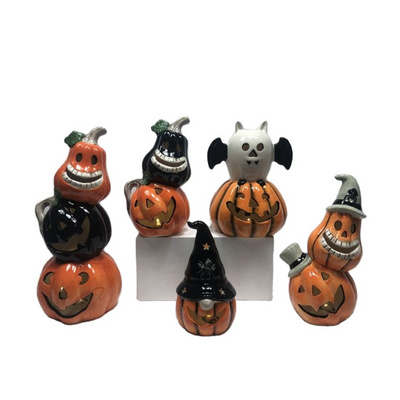 Customize Wholesale 2022 New Style Halloween Pumpkin Party Ornaments Artwork Decorative Crafts Funny Halloween Ornaments Pumpkin