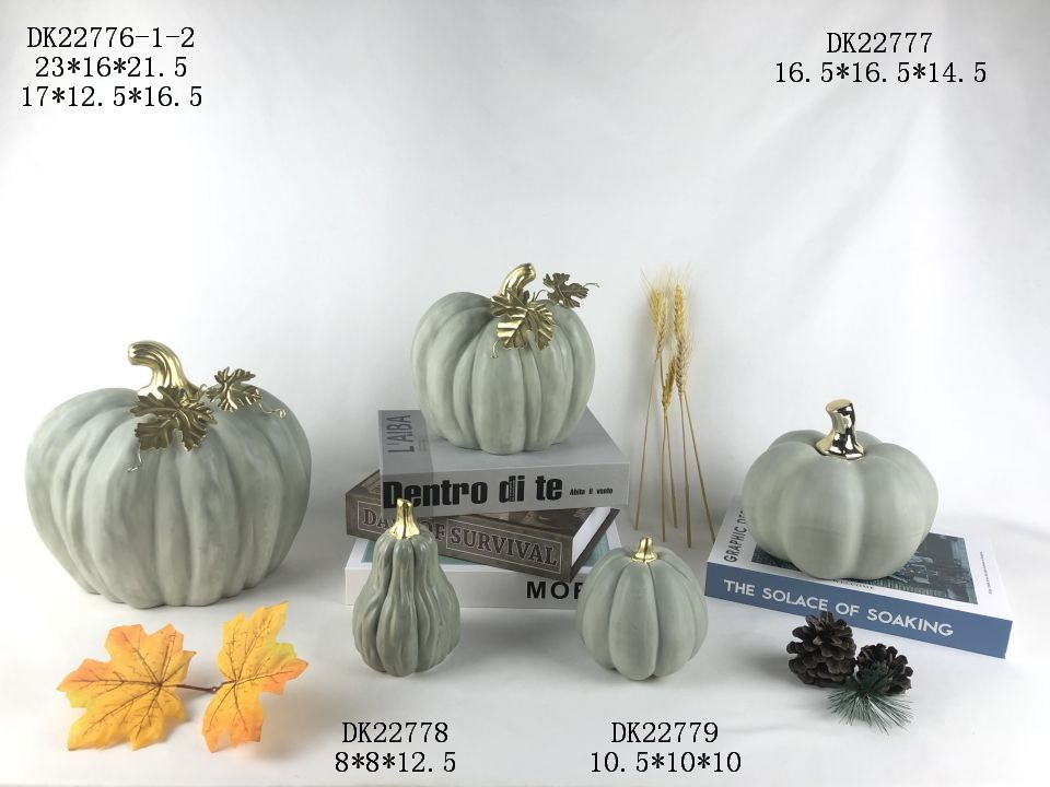 Ceramic Halloween Witch Pumpkin Lantern Empty LED Shape Pieces Indoor and Outdoor Decorative Props Ceramic Halloween decoration