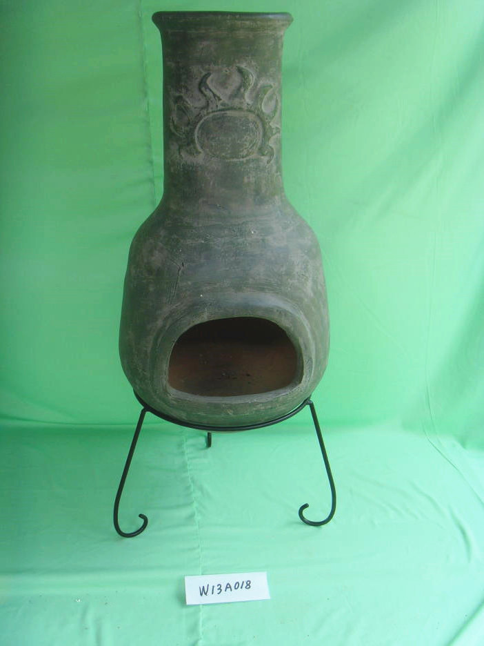 News Garden Chiminea Outdoor Fireplace Terra cotta Handmade Clay Chiminea