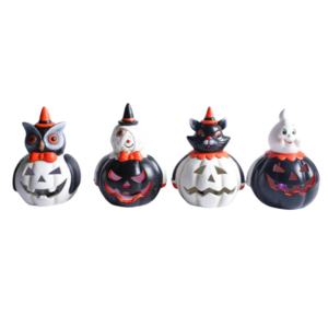 Halloween Pumpkin Ghost Bat Funny Toy Desktop Ceramic Ornament Ceramic Halloween decoration