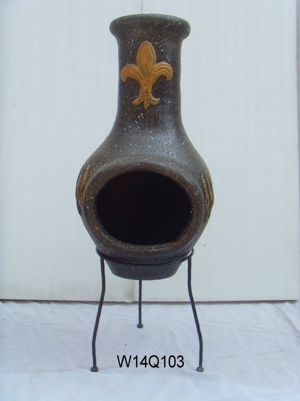 Clay Chimenea  Hot selling vintage do old fire pit with bbq grill Courtyard homestays garden fireplaces chimenea decorativa