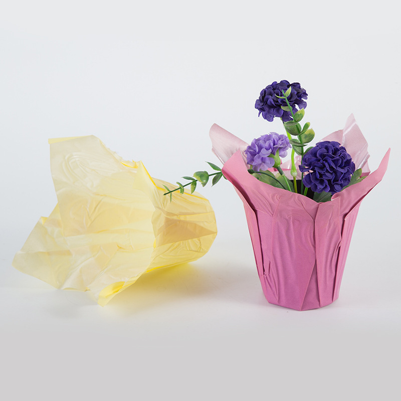 New design Hot-selling Kraft Paper Decorative Flower Pot Covers For Flower pots Bouquet Holder