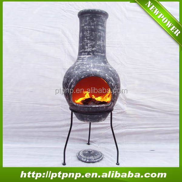 Cheap Supply Garden Outdoor Wood Fired Clay Chimenea, Terracotta Chimenea Stove, Garden Fire Pit