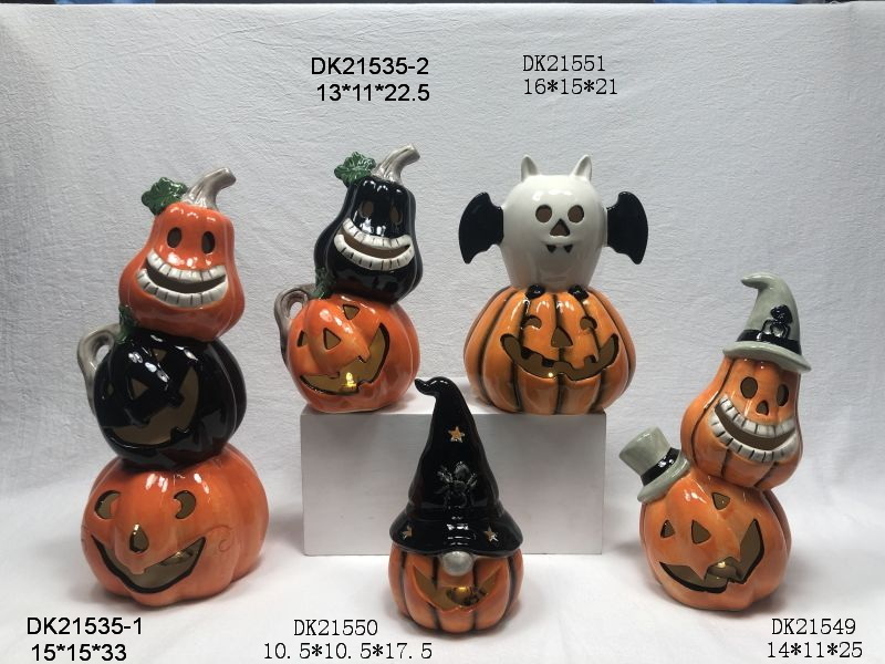 Customize Wholesale 2022 New Style Halloween Pumpkin Party Ornaments Artwork Decorative Crafts Funny Halloween Ornaments Pumpkin