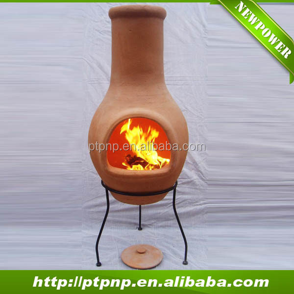 Cheap Supply Garden Outdoor Wood Fired Clay Chimenea, Terracotta Chimenea Stove, Garden Fire Pit