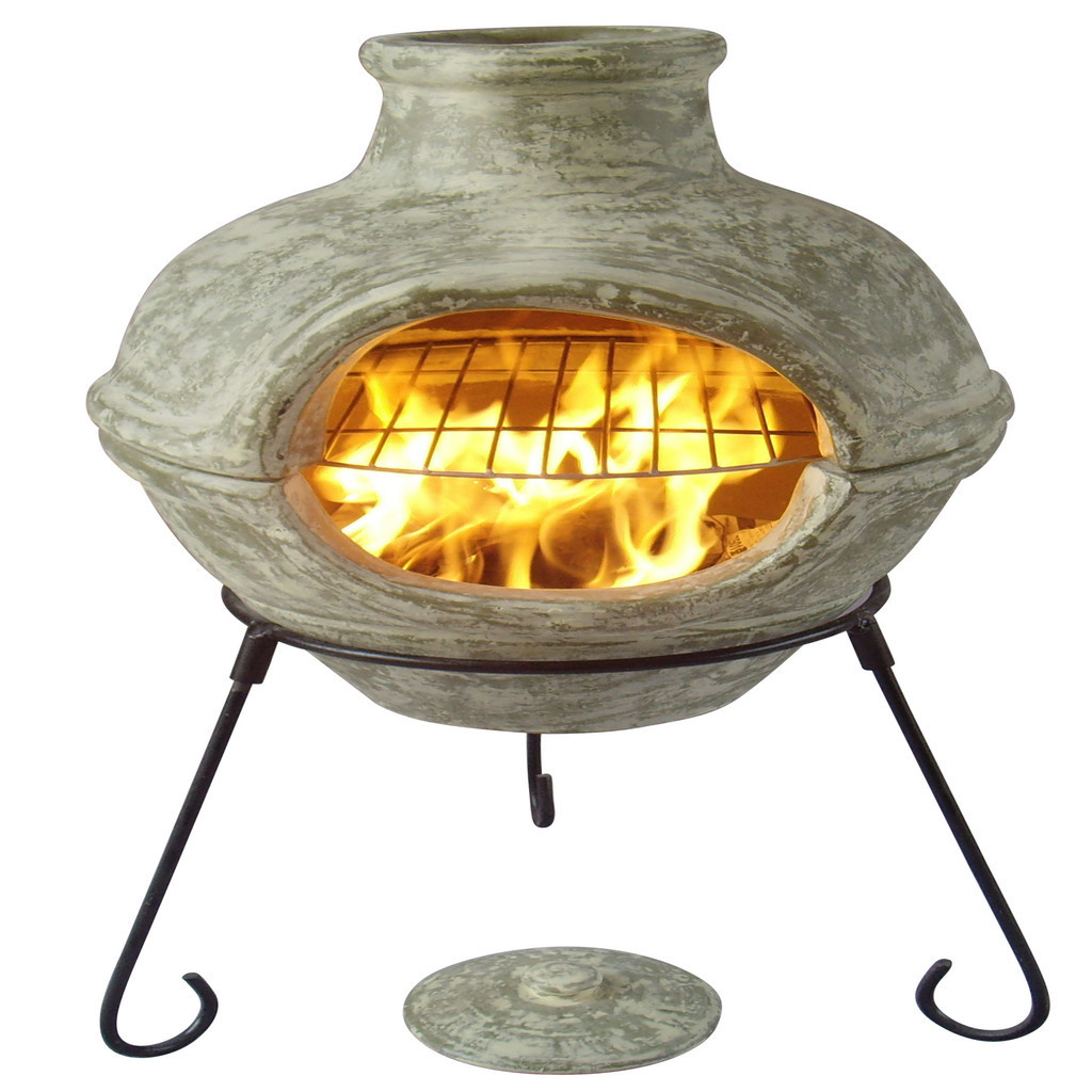 China Original Factory for 100% Handmade Garden Fire Pit Outdoor Terracotta Fireplace Customized Clay Chimenea